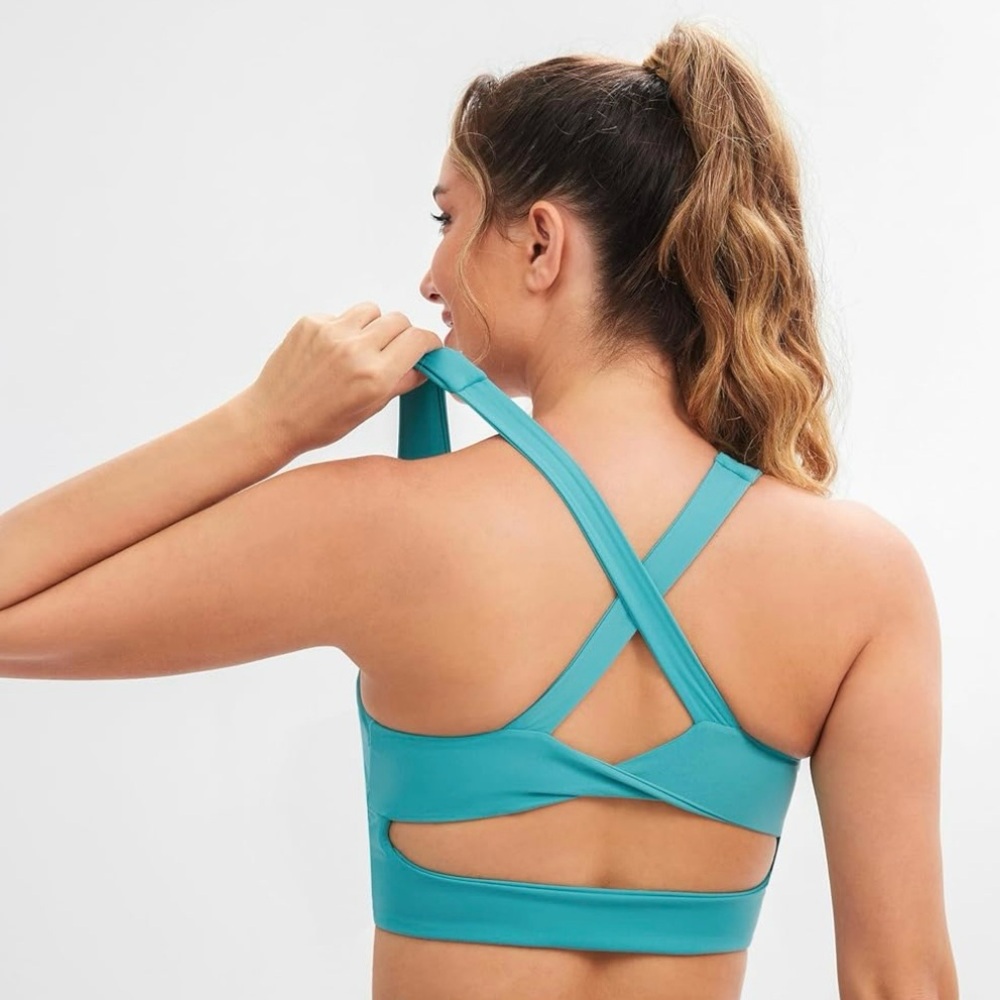 Women’s Sport Bra Criss-cross Back | #C13 - Picture 3 of 15